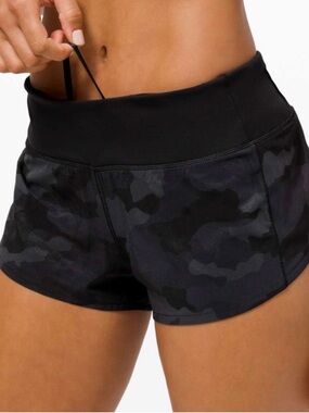 Lululemon Speed Running Camo  Shorts